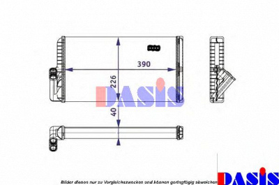 AKS DASIS 139000n -  Теплообменник, отопление салона